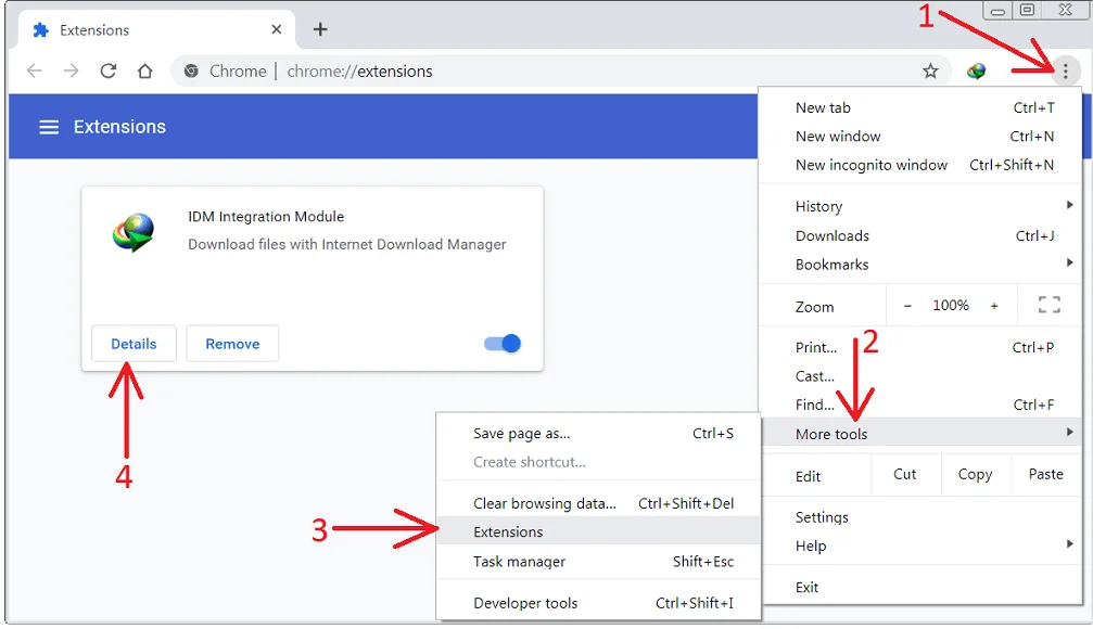 تعد إضافة امتداد IDM الخطوة الأولى لدمج Internet Download Manager مع Chrome

