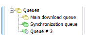Different Download Queues Icons